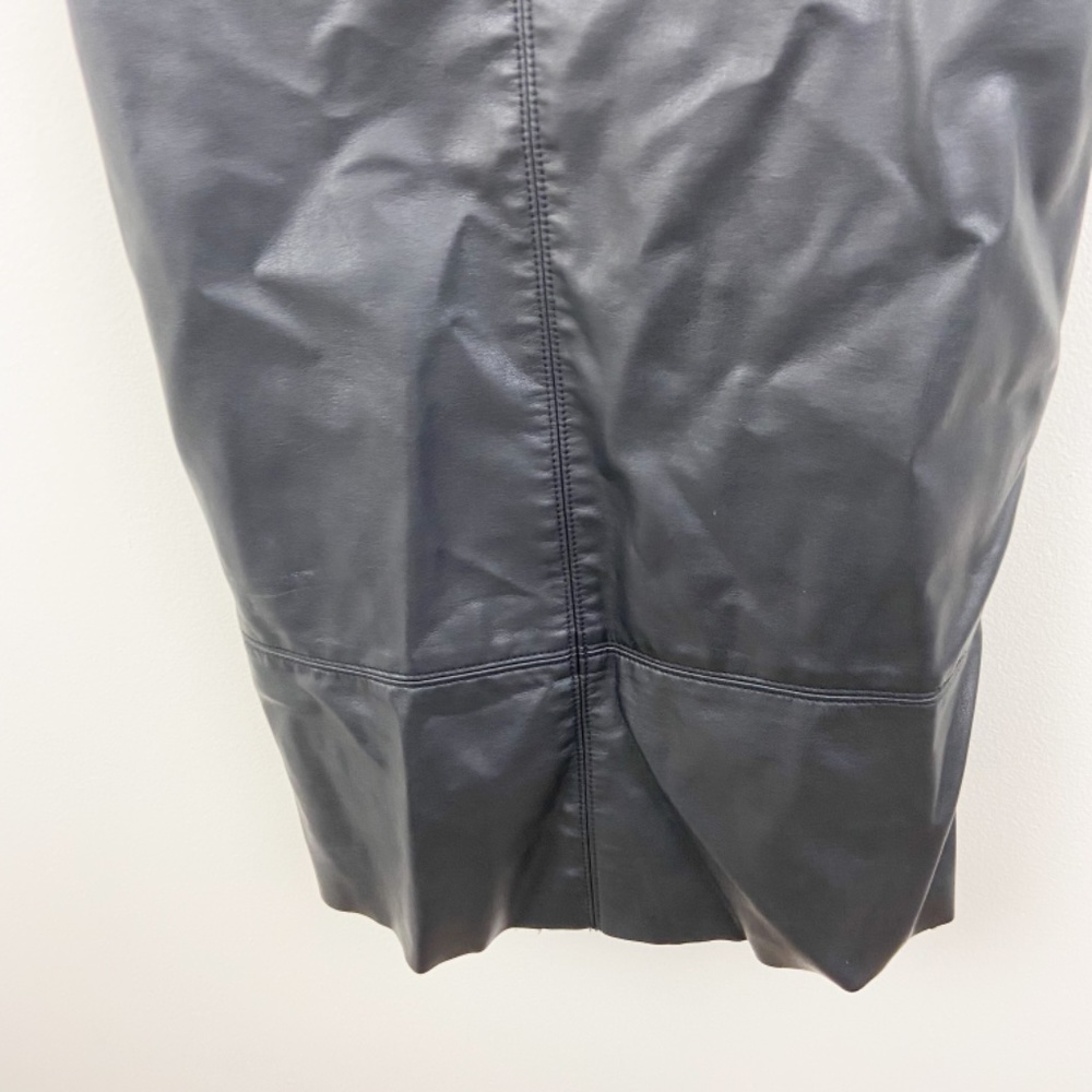 We The Free Free people black slip into something faux leather mini dress XS - Picture 6 of 9